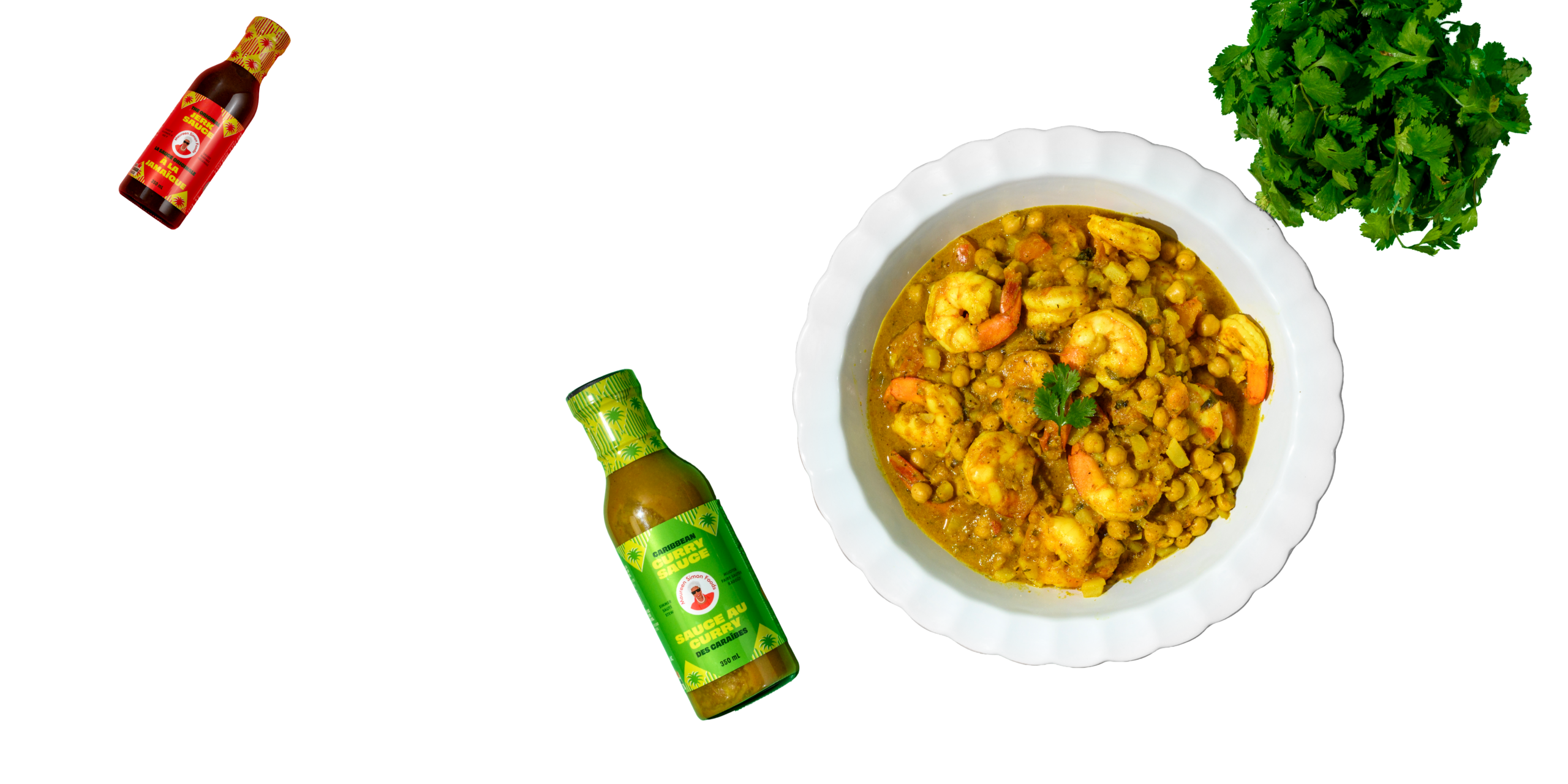 Caribbean dish and sauce